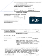 Examenes de patología realizados al ex Presidente, Alberto Fujimori