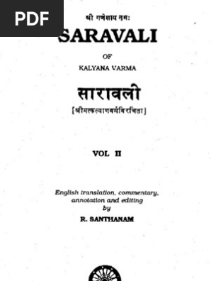 46053780 Saravali Vol 2 Planets In Astrology Horoscope - 