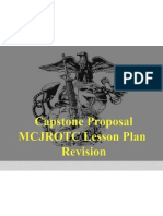 Final Capstone Presentation Mcjrotc Lesson Plan Revision