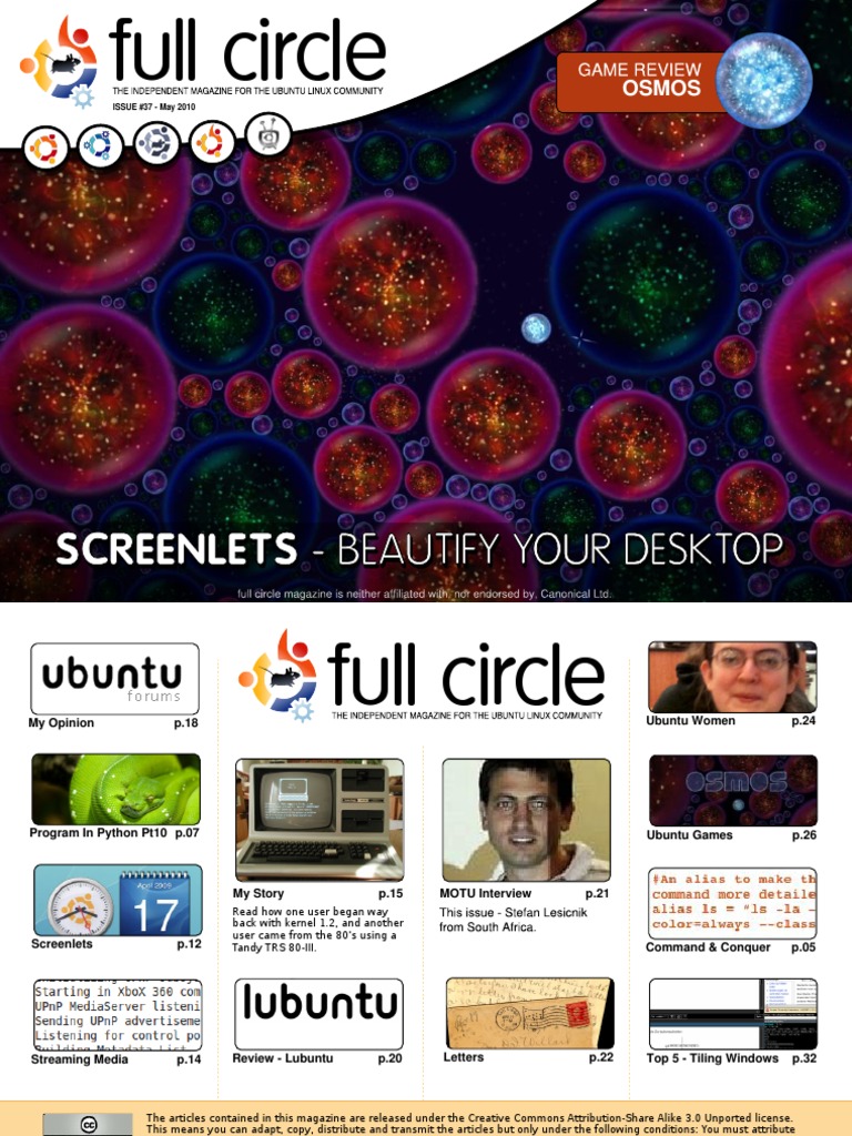 Full Circle Magazine Issue 37 Overview | PDF | Games & Activities ...