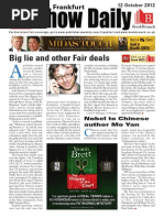 Download Frankfurt Show Daily Day 3 October 12 2012 by Publishers Weekly SN109760763 doc pdf