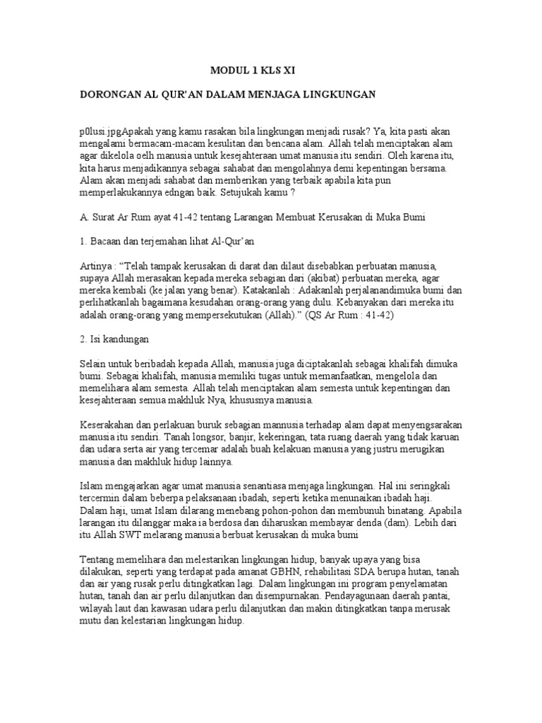 92modul 1 Kls Xi Pdf