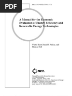 A Manual for the Economic Evaluation of Energy Efficiency and Renewable Energy Technologies