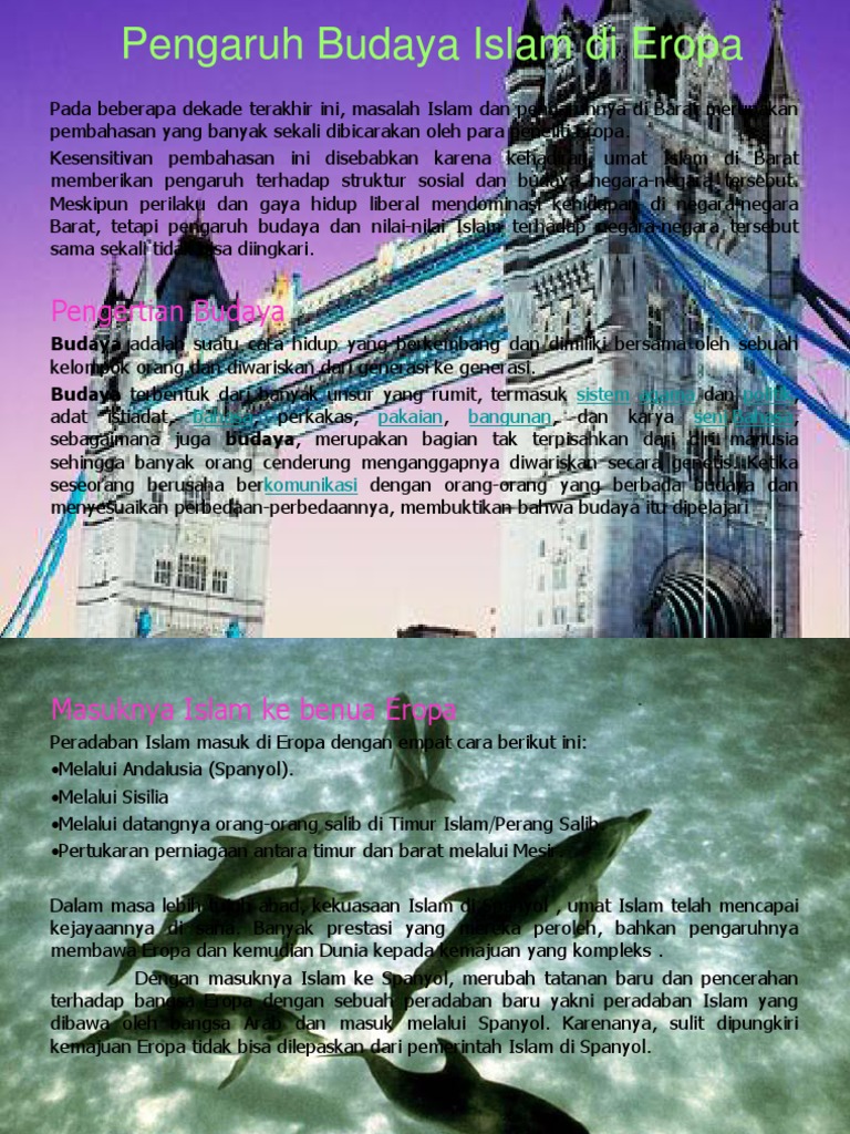 Pengaruh Budaya Islam Di Eropa Pdf