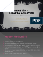 Genetik 1.hafta Ders Notları