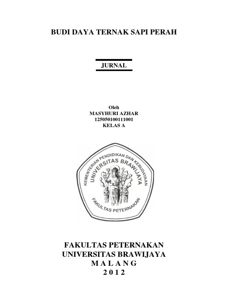 Analisis Jurnal Sapi Perah