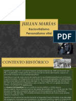 Julián Marías, raciovitalismo, personalismo vital