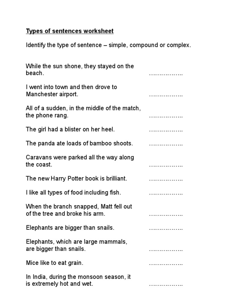 types-of-sentences-worksheet-pdf