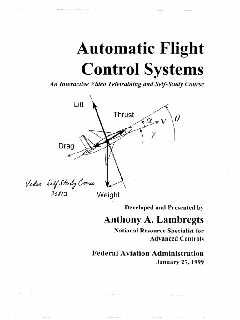 Automatic Flight Control Systems Course | PDF | Control Theory ...
