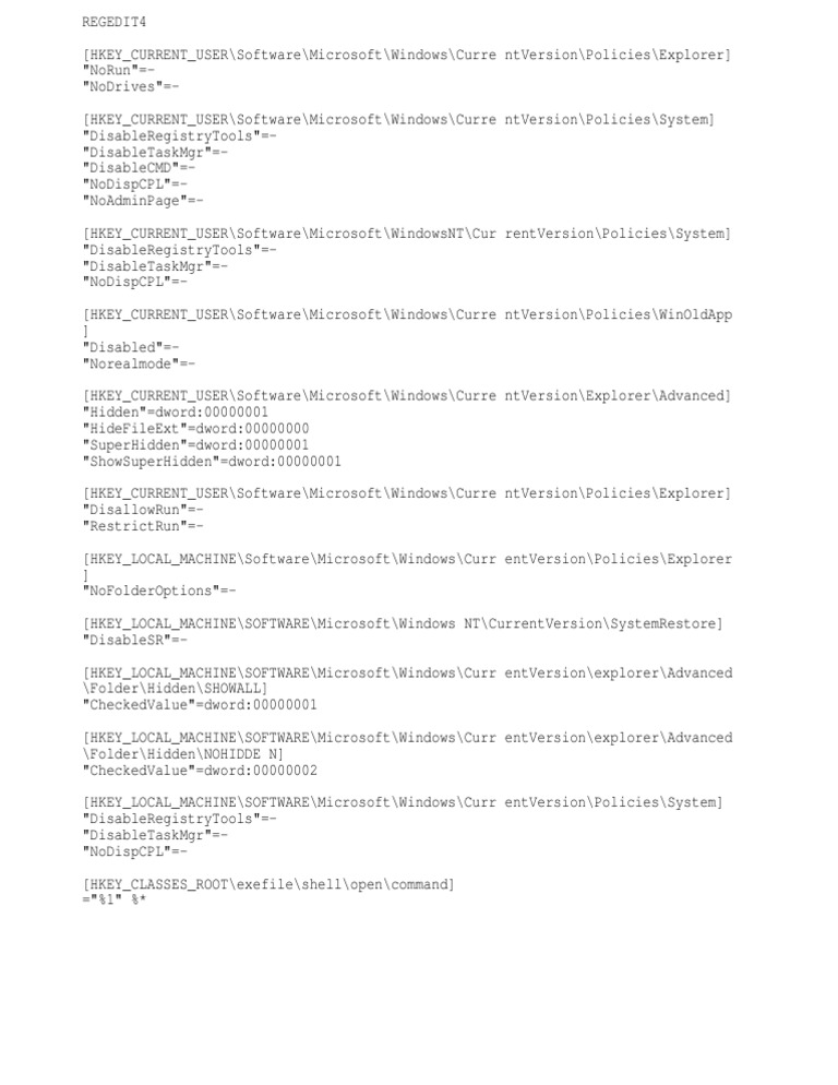 Windows Registry Tweaks Guide | PDF