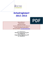 Schoolreglement 2012-2013