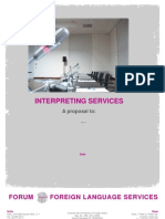 Generic Quotation FORUM - Interpretation Service
