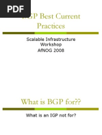 BGP Best Current Practices: Scalable Infrastructure Workshop Afnog 2008