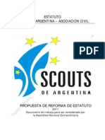 Propuesta Nuevo Estatuto Scouts de Argentina 2011