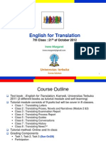 English For Translation Class7 Module8 (20121021)