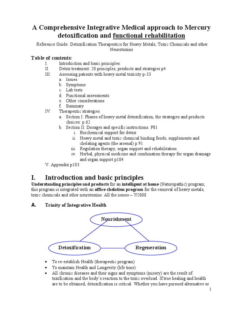 Detoxification Therapeutics For Heavy Metals, Toxic Chemicals and Other