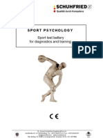Sport Psychology: Sport Test Battery For Diagnostics and Training