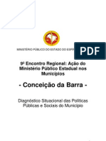 Conceição Barra Mpu Estudo Municipio
