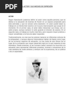 EL ACTOR Y SUS MEDIOS DE EXPRESIÓN