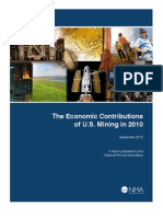 Economic Contributions of U.S. Mining in 2010