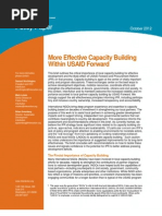 InterAction - Effective Capacity Building in USAID Forward - Oct 2012