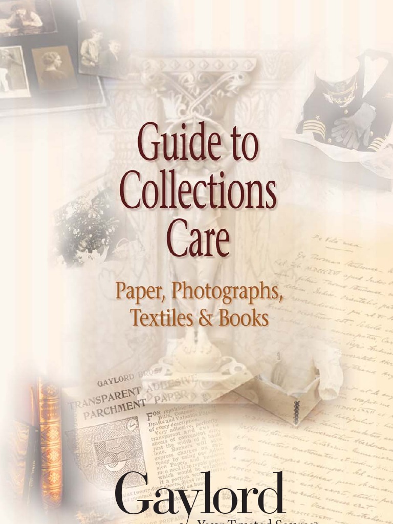 Historical Collections Care Guide | PDF | Science & Mathematics ...