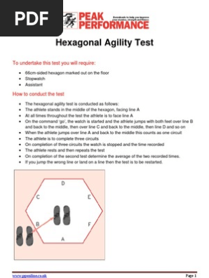Hexagonal Agility Test