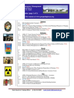 2011 Training Calendar