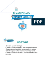 Filantropía en los centros de trabajo