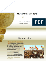 Marea Unire Din 1918 Power Point