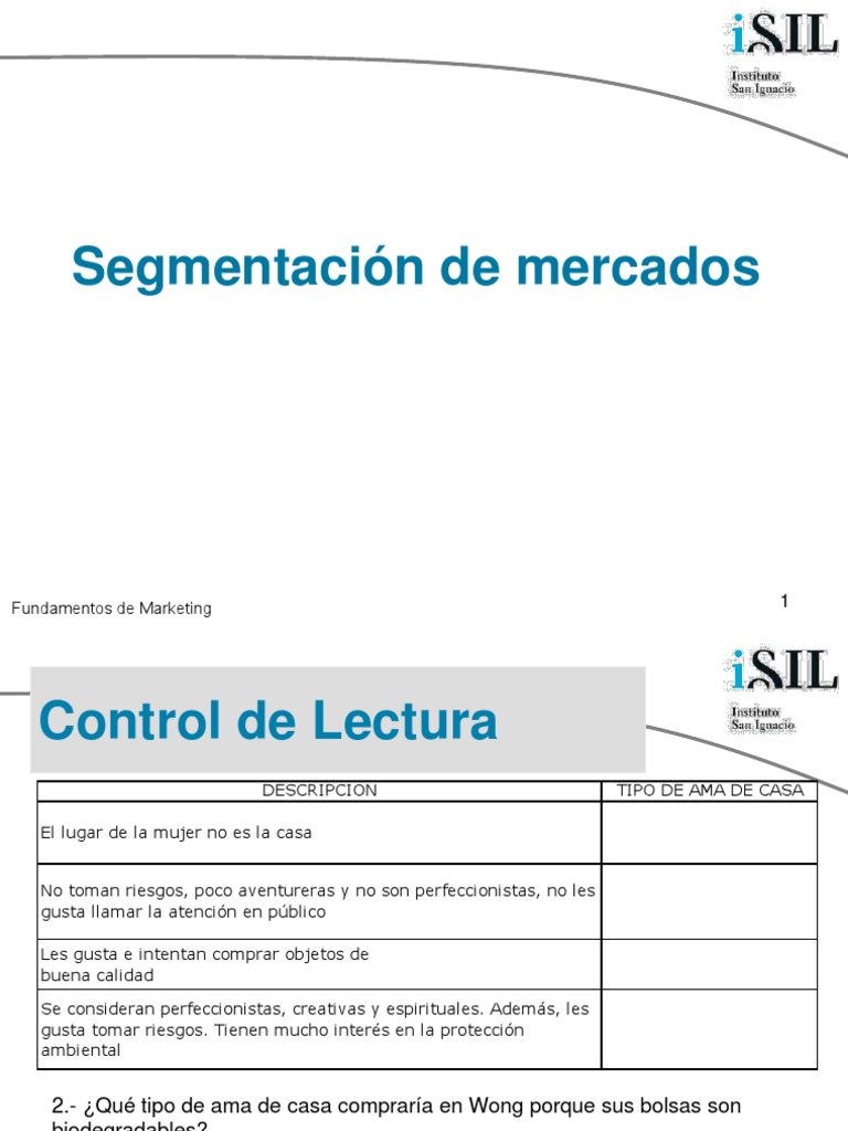 Segmentación de Mercados en Marketing | PDF | Marketing | Mercado ...