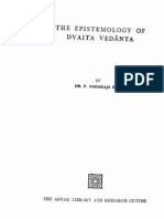 The Epistemology of Dvaita Vedanta - P Nagaraja Rao