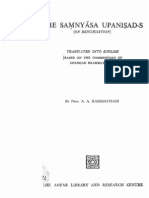 The Sanyasa Upanishads Based on the Commentary of the Shri Upanishad Brahmayogin - Translated by a. a. Ramanathan