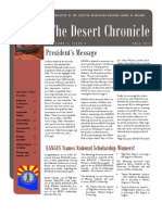 The Desert Chronicle: President's Message