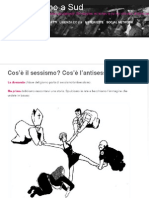 Cosa è il sessismo, cosa è l'antisessismo?