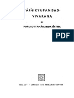 Yajnikyupanishad Vivarana - Purushottama Anad Tirtha