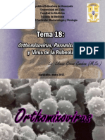 TEMA 18 Orthomixovirus Paramixovirus y Virus de La Rubeola