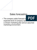 Sales Forrecasting