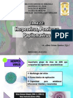 TEMA 22 Herpesvirus Poxvirus y Papilomavirus