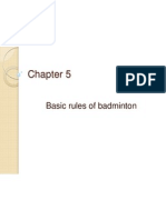 Chapter 5 Basic Rules of Badminton