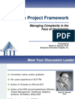 Adaptive Project Framework: Managing Complexity in The Face of Uncertainty