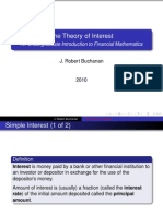 The Theory of Interest: An Undergraduate Introduction To Financial Mathematics
