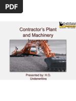 Contractor's Plant & Machinery Insurance Guide | PDF | Indemnity ...