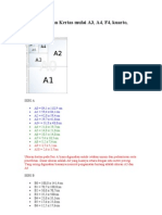 Ukuran Kertas Seri A, B, C, R, F4 dan Ukuran Maksimal Cetak Foto Ponsel