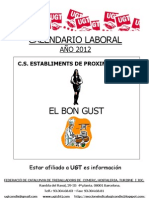 Calendario Laboral Bon Gust 2012