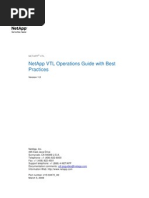 Netapp VTL Operations Guide With Best Practices