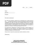 Carta de Terminacion de Contrato