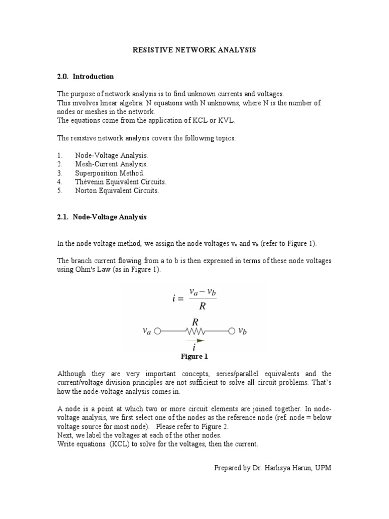 Resistive Network Analysis Guide | PDF | Network Analysis (Electrical ...