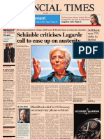 Financial Times Europe - Friday, October 12th 2012