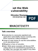Spot The Web Vulnerability